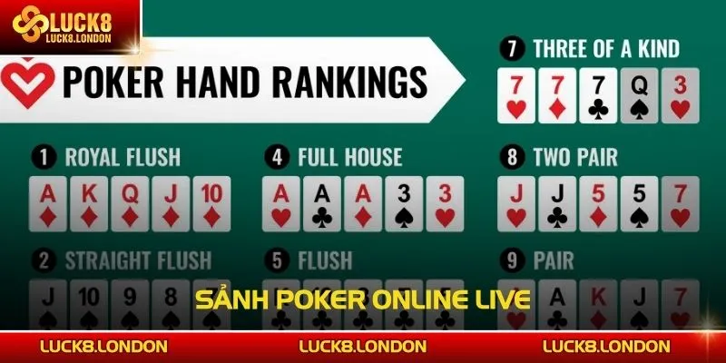 Sảnh Poker online live